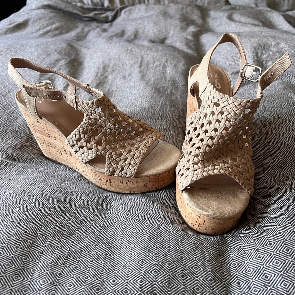 Mix No 6 Jaleena Wedge Sandals Size 8